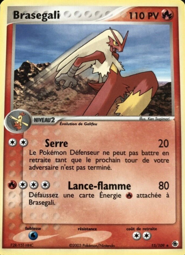 Brasegali 15 — EX Rubis & Saphir (French Pokémon TCG card)