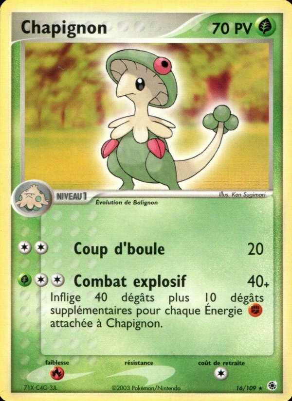 Chapignon 16 — EX Rubis & Saphir (French Pokémon TCG card)