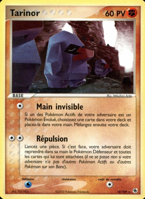 Tarinor 18 — EX Rubis & Saphir (French Pokémon TCG card)