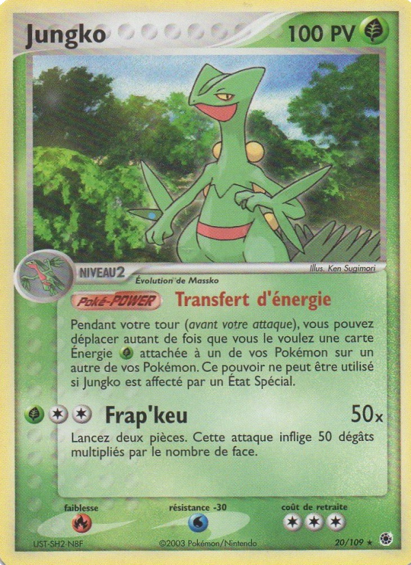 Jungko 20 — EX Rubis & Saphir (French Pokémon TCG card)