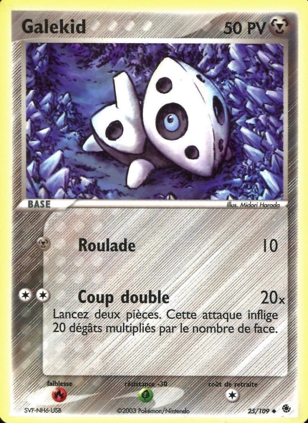 Galekid 25 — EX Rubis & Saphir (French Pokémon TCG card)