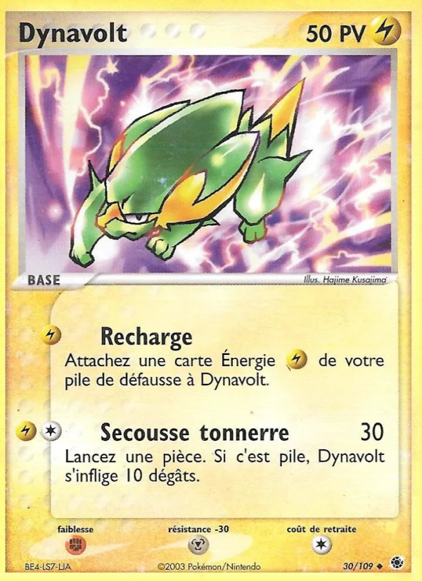 Dynavolt 30 — EX Rubis & Saphir (French Pokémon TCG card)