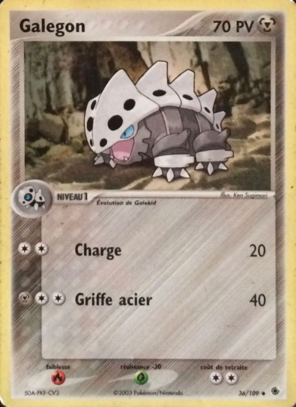 Galegon 36 — EX Rubis & Saphir (French Pokémon TCG card)