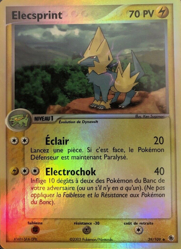 Elecsprint 39 — EX Rubis & Saphir (French Pokémon TCG card)