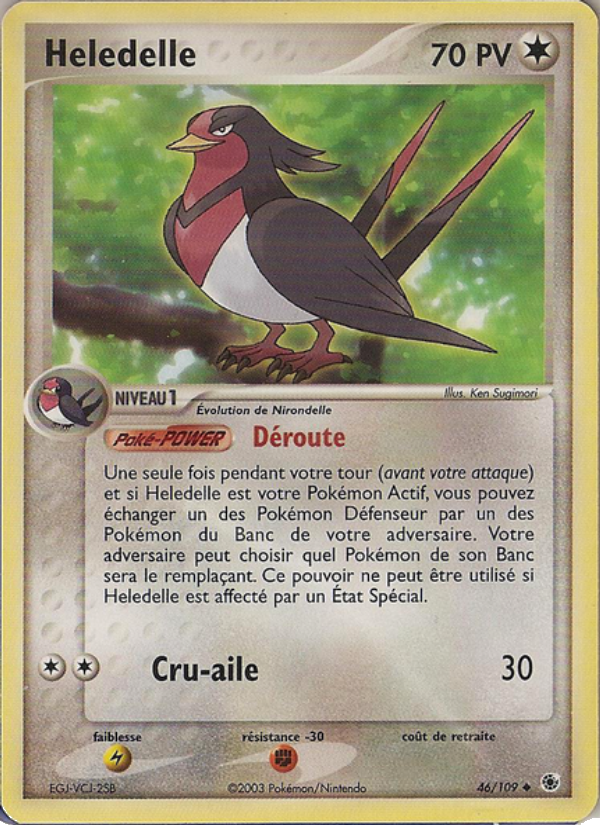 Heledelle 46 — EX Rubis & Saphir (French Pokémon TCG card)