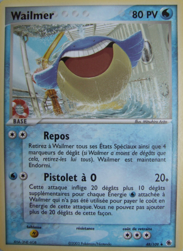 Wailmer 48 — EX Rubis & Saphir (French Pokémon TCG card)
