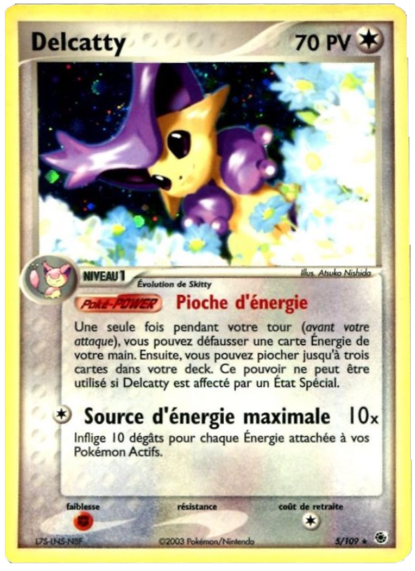 Delcatty 5 — EX Rubis & Saphir (French Pokémon TCG card)