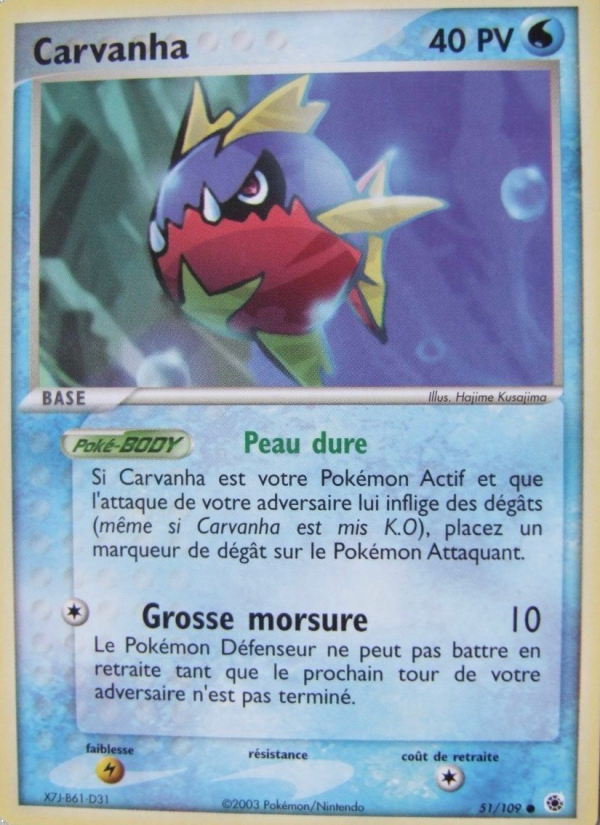 Carvanha 51 — EX Rubis & Saphir (French Pokémon TCG card)