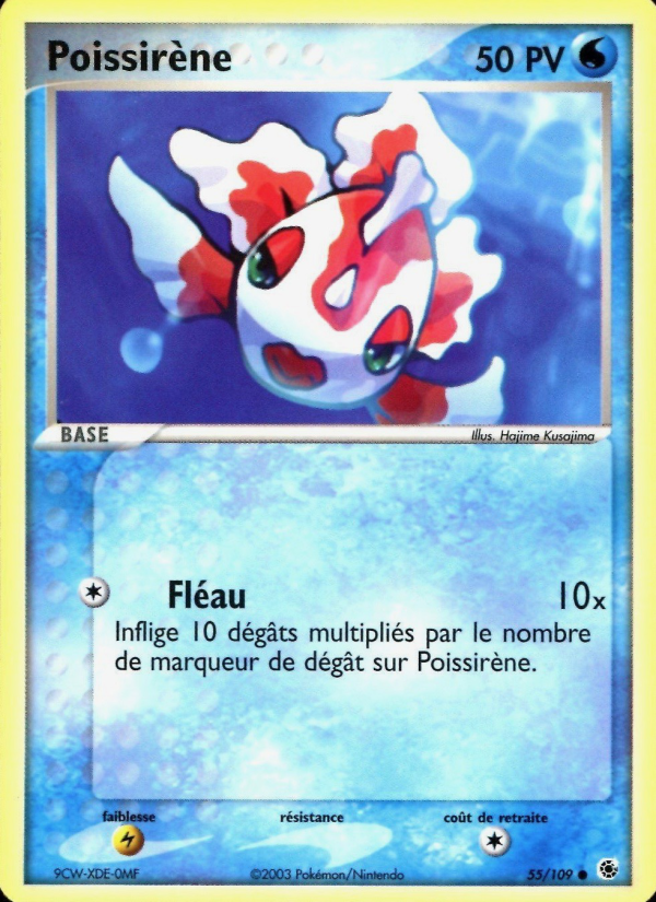 Poissirène 55 — EX Rubis & Saphir (French Pokémon TCG card)