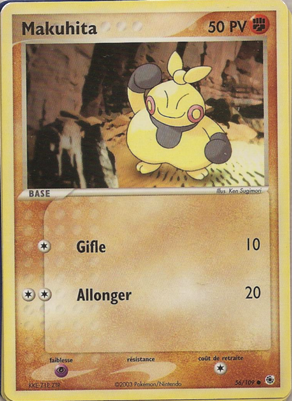 Makuhita 56 — EX Rubis & Saphir (French Pokémon TCG card)