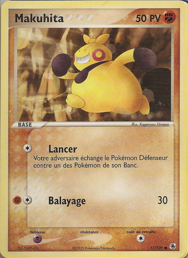 Makuhita 57 — EX Rubis & Saphir (French Pokémon TCG card)