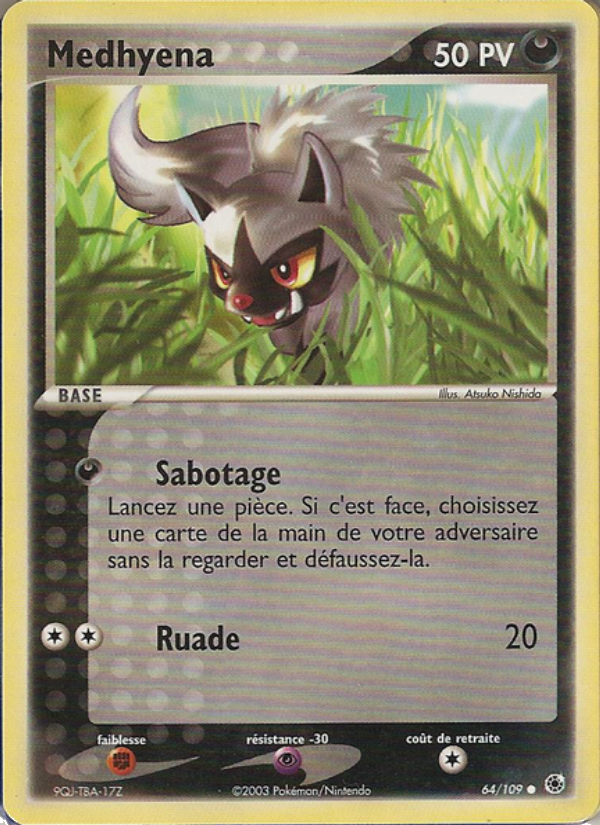 Medhyena 64 — EX Rubis & Saphir (French Pokémon TCG card)