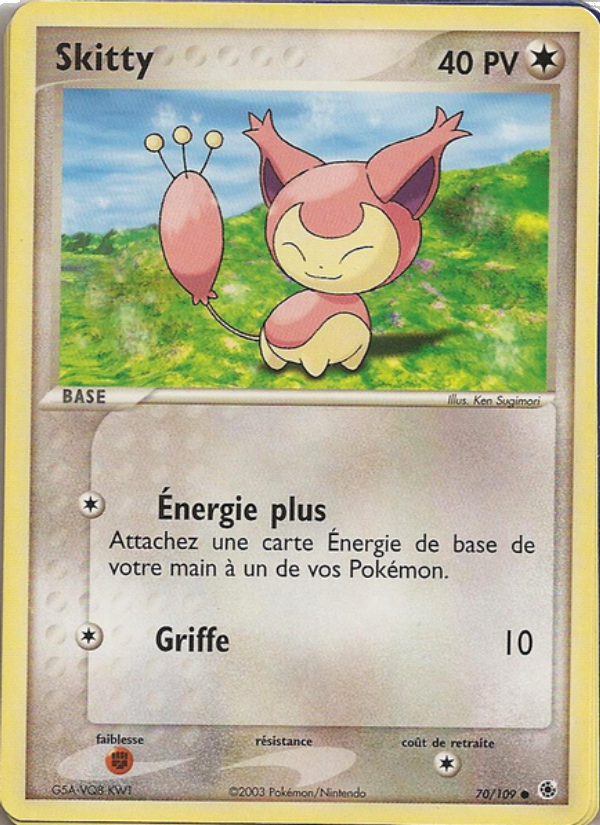 Skitty 70 — EX Rubis & Saphir (French Pokémon TCG card)