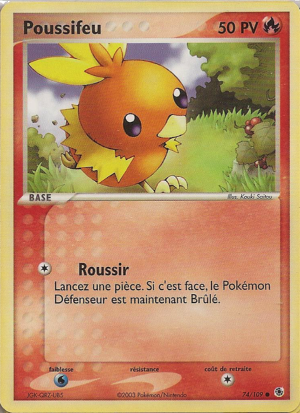 Poussifeu 74 — EX Rubis & Saphir (French Pokémon TCG card)