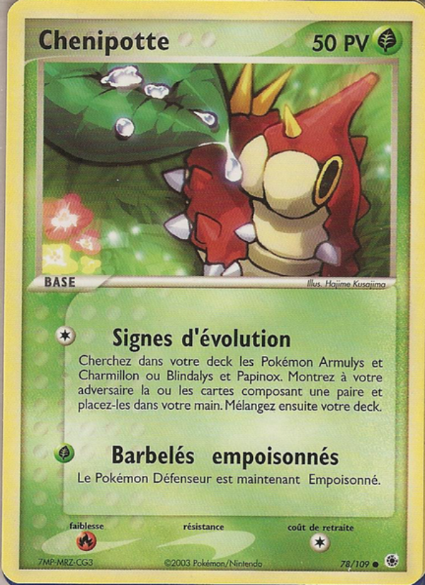 Chenipotte 78 — EX Rubis & Saphir (French Pokémon TCG card)