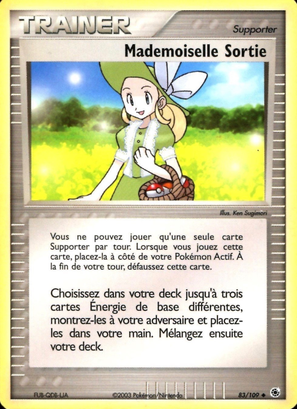 Mademoiselle Sortie 83 — EX Rubis & Saphir (French Pokémon TCG card)