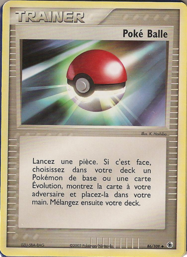 Poké Balle 86 — EX Rubis & Saphir (French Pokémon TCG card)