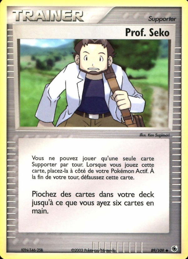 Prof. Seko 89 — EX Rubis & Saphir (French Pokémon TCG card)
