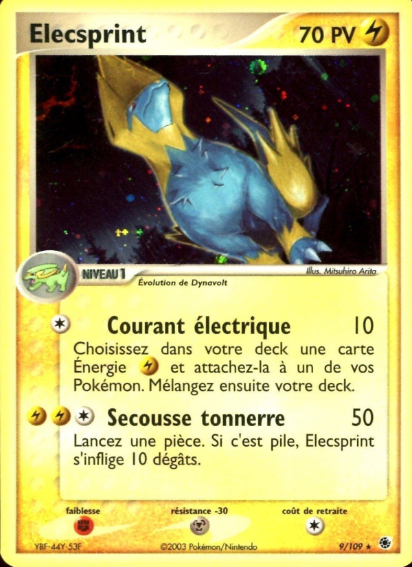 Elecsprint 9 — EX Rubis & Saphir (French Pokémon TCG card)