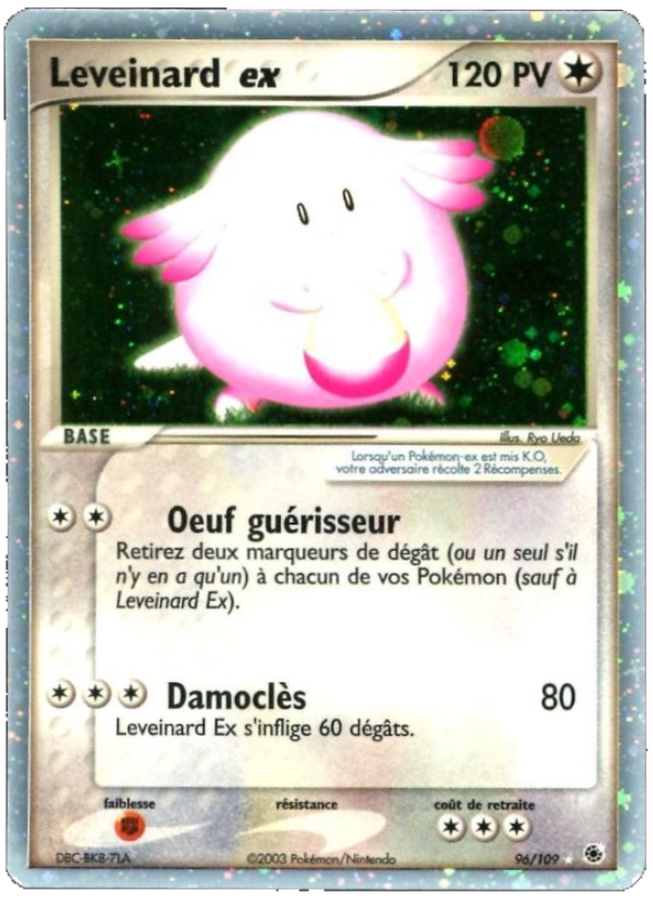 Leveinard ex 96 — EX Rubis & Saphir (French Pokémon TCG card)