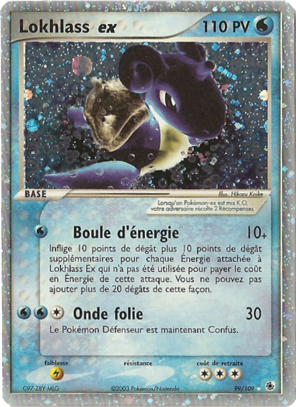 Lokhlass ex 99 — EX Rubis & Saphir (French Pokémon TCG card)