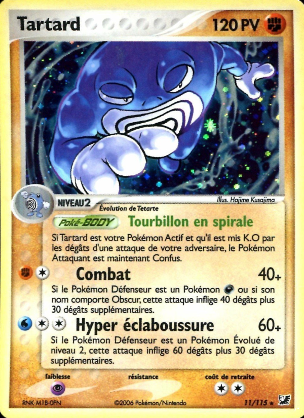 Tartard 11 — EX Forces Cachées (French Pokémon TCG card)