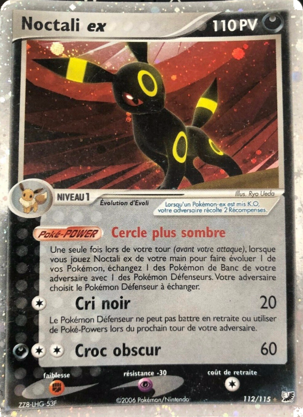 Noctali ex 112 — EX Forces Cachées (French Pokémon TCG card)