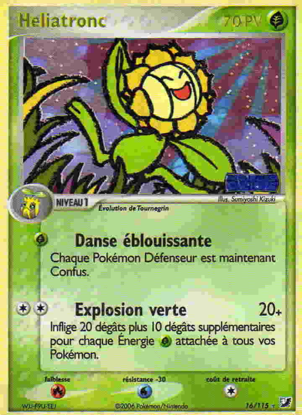Heliatronc 16 — EX Forces Cachées (French Pokémon TCG card)