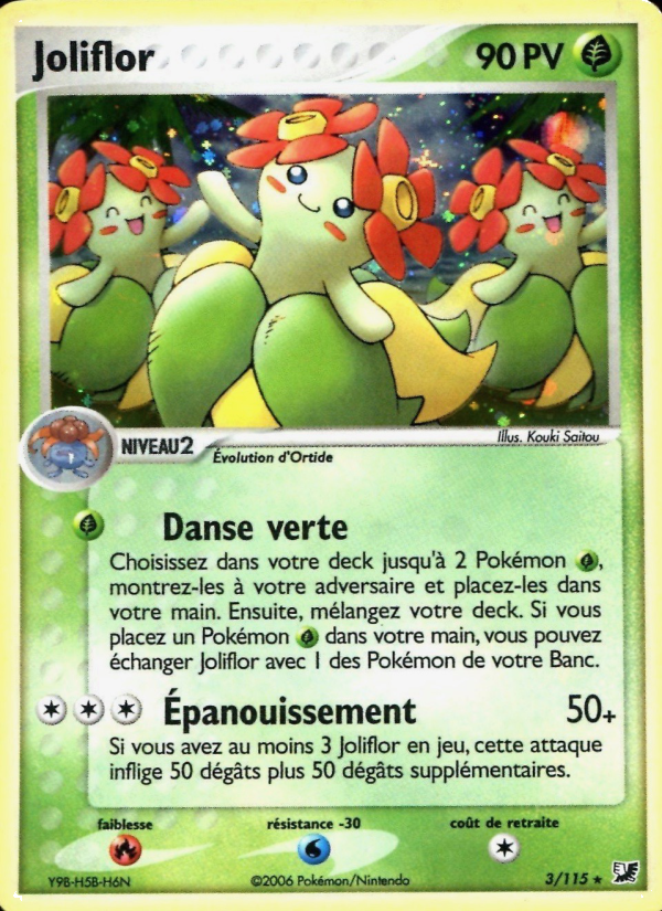 Joliflor 3 — EX Forces Cachées (French Pokémon TCG card)