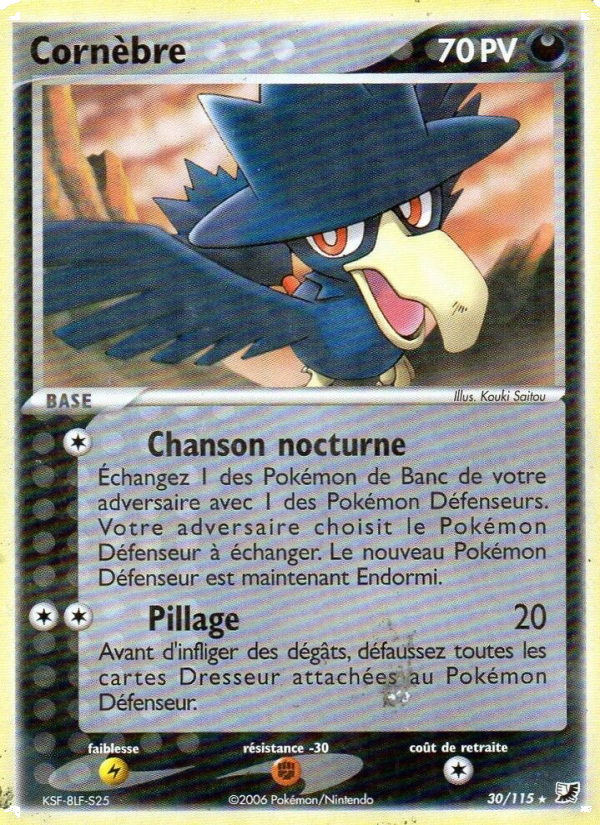 Cornèbre 30 — EX Forces Cachées (French Pokémon TCG card)