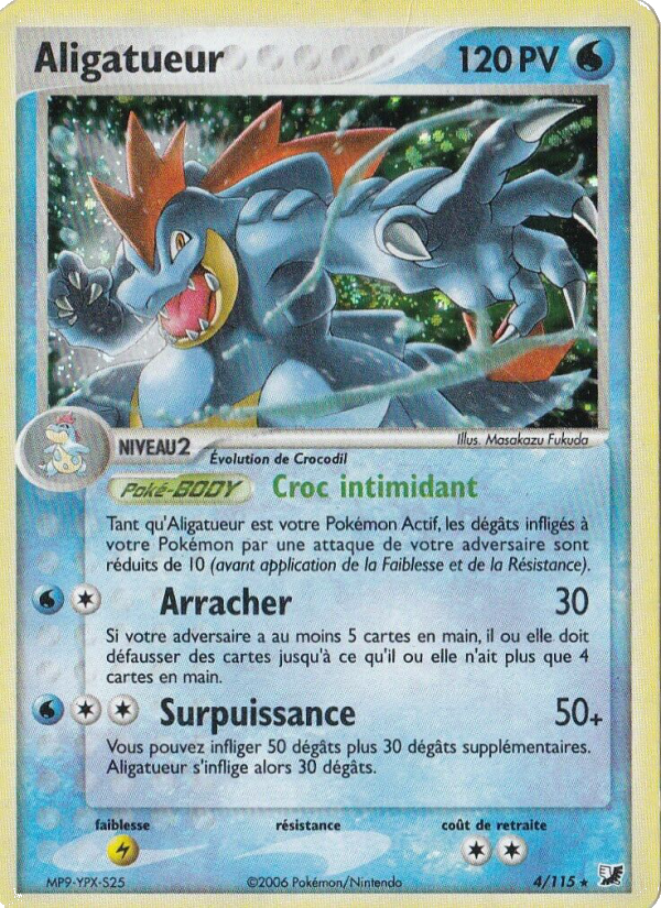 Aligatueur 4 — EX Forces Cachées (French Pokémon TCG card)