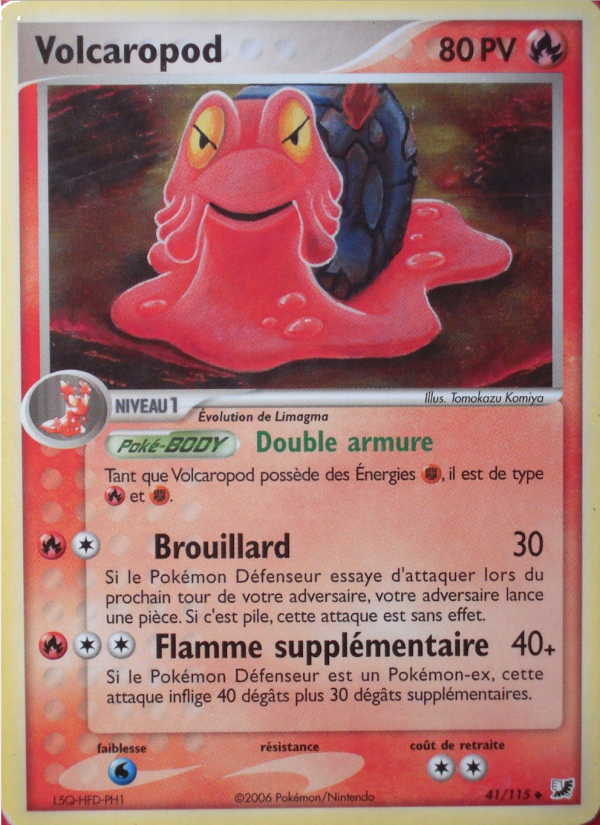 Volcaropod 41 — EX Forces Cachées (French Pokémon TCG card)