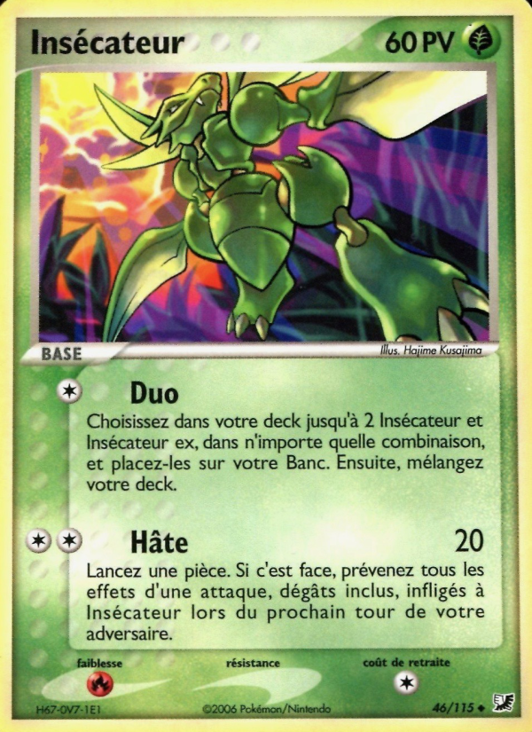 Insécateur 46 — EX Forces Cachées (French Pokémon TCG card)