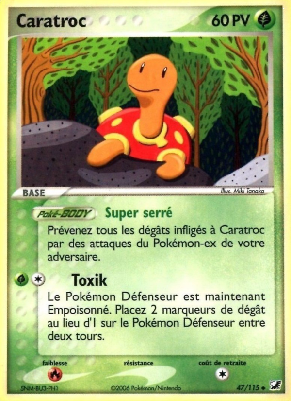Caratroc 47 — EX Forces Cachées (French Pokémon TCG card)