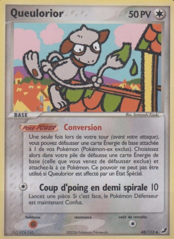 Queulorior 48 — EX Forces Cachées (French Pokémon TCG card)
