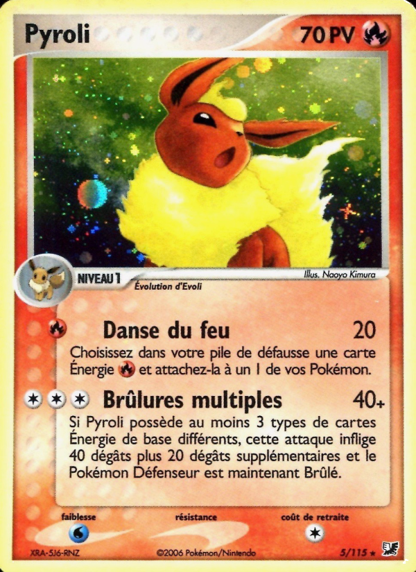Pyroli 5 — EX Forces Cachées (French Pokémon TCG card)