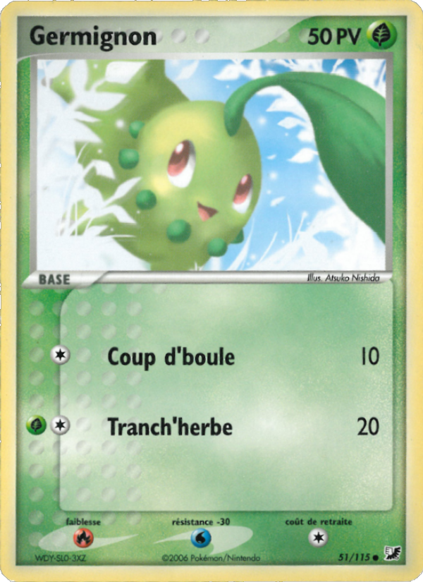 Germignon 51 — EX Forces Cachées (French Pokémon TCG card)