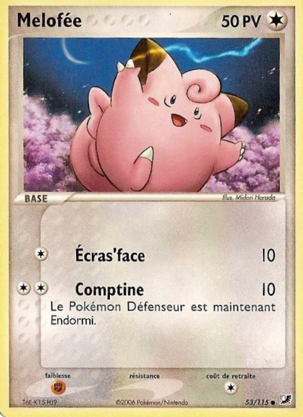 Melofée 53 — EX Forces Cachées (French Pokémon TCG card)