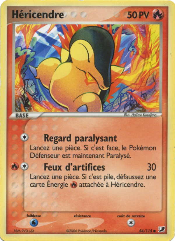 Héricendre 54 — EX Forces Cachées (French Pokémon TCG card)