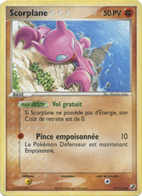 Scorplane 57 — EX Forces Cachées (French Pokémon TCG card)