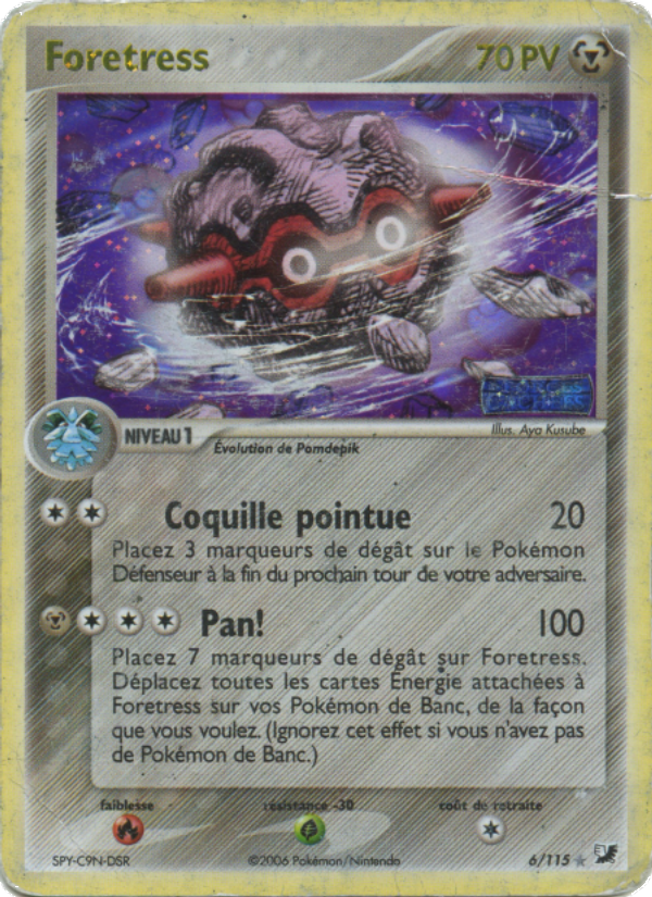 Foretress 6 — EX Forces Cachées (French Pokémon TCG card)