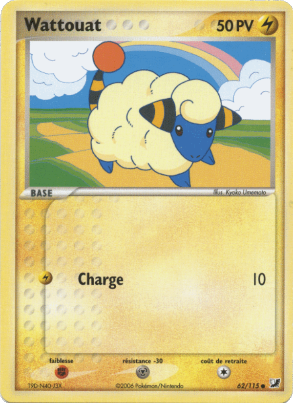 Wattouat 62 — EX Forces Cachées (French Pokémon TCG card)