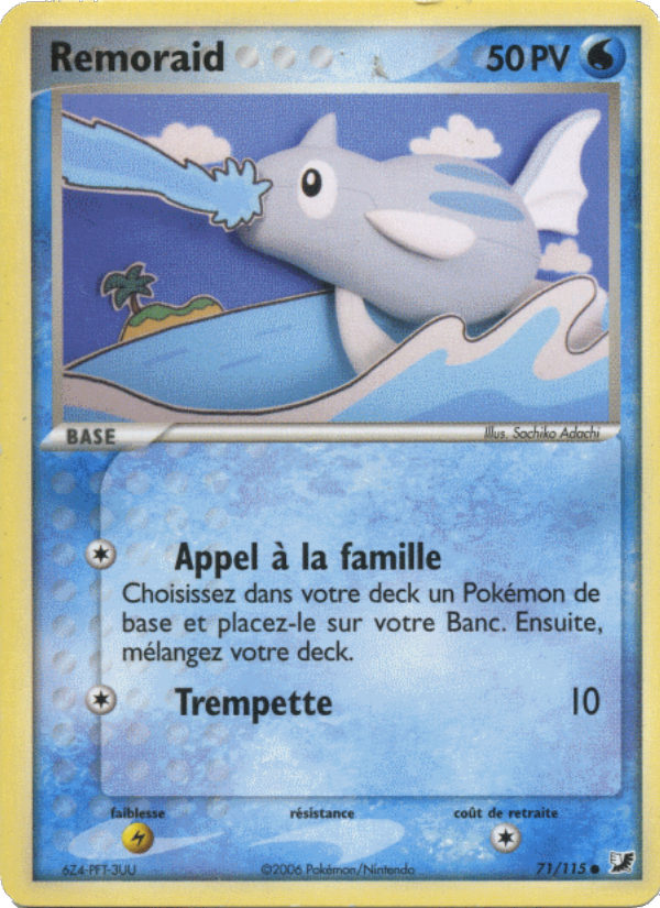 Remoraid 71 — EX Forces Cachées (French Pokémon TCG card)
