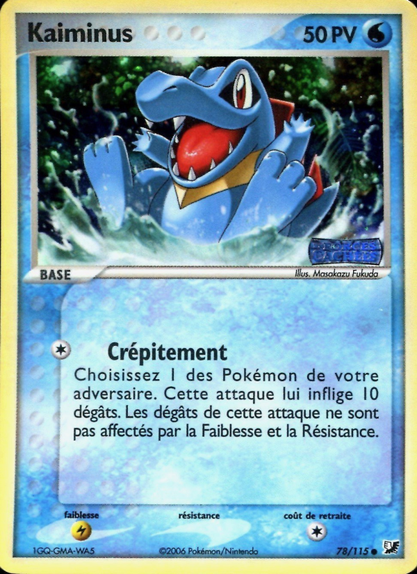 Kaiminus 78 — EX Forces Cachées (French Pokémon TCG card)