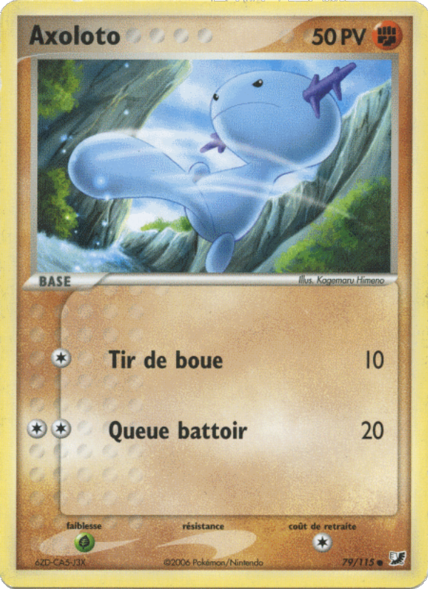 Axoloto 79 — EX Forces Cachées (French Pokémon TCG card)
