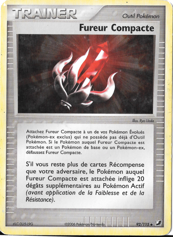 Fureur Compacte 92 — EX Forces Cachées (French Pokémon TCG card)