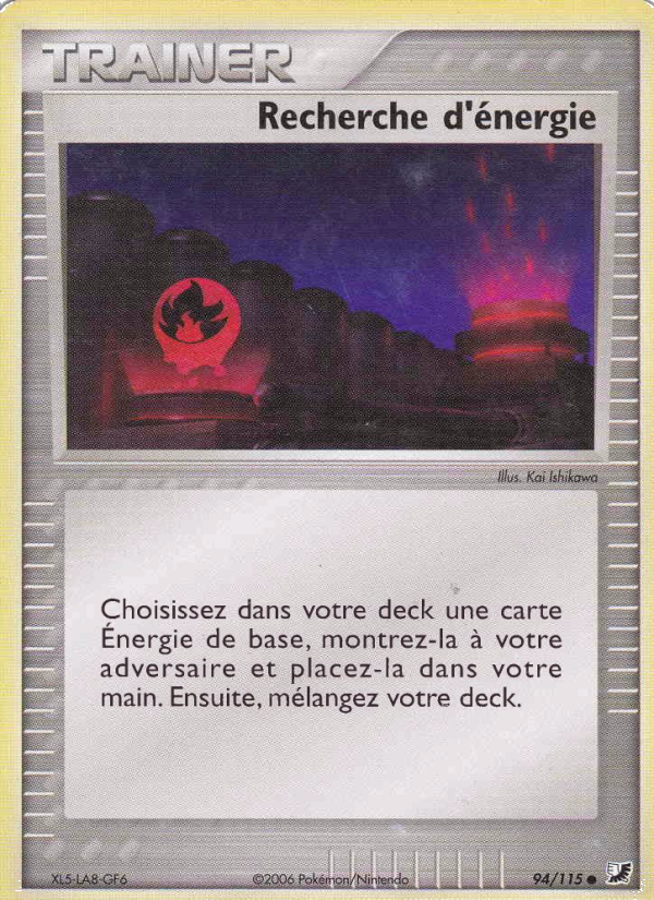 Recherche d'énergie 94 — EX Forces Cachées (French Pokémon TCG card)