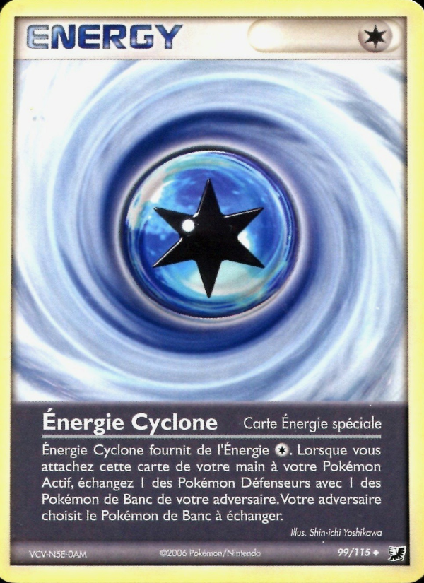 Énergie Cyclone 99 — EX Forces Cachées (French Pokémon TCG card)