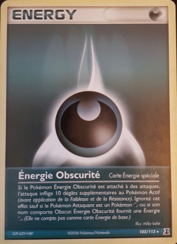 Énergie Obscurité 103 — EX Espèces Delta (French Pokémon TCG card)