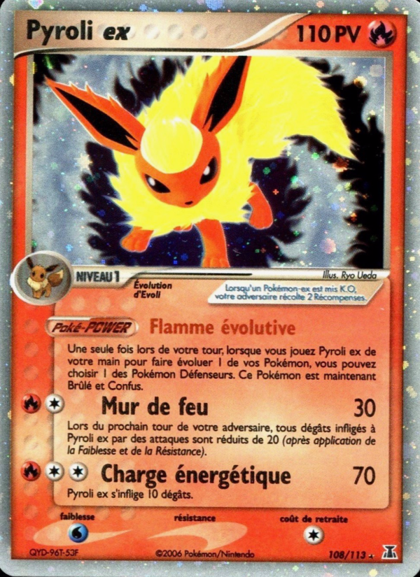 Pyroli ex 108 — EX Espèces Delta (French Pokémon TCG card)
